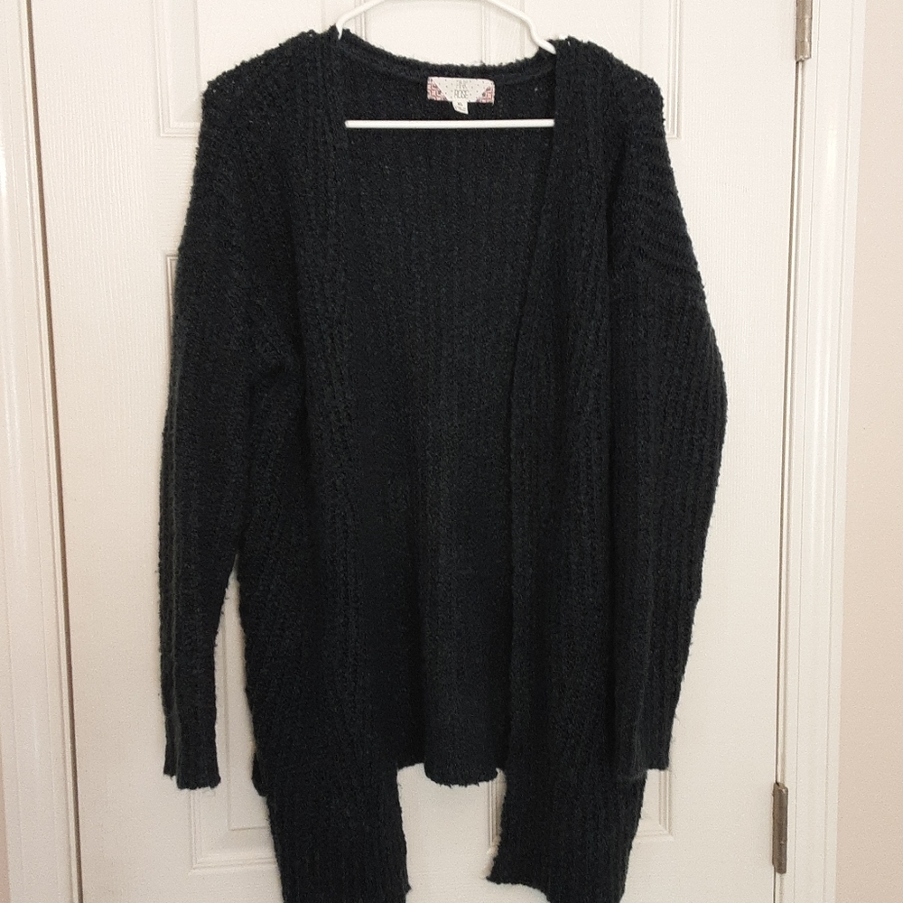Dark teal cardigan